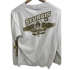 Sturgis BLACK HILLS Motorcycle 68th Annual Rally Long Sleeve Shirt 2008 SZ L